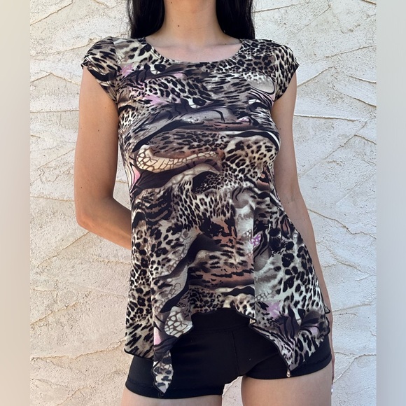 90’s cheetah print top - Picture 4 of 9